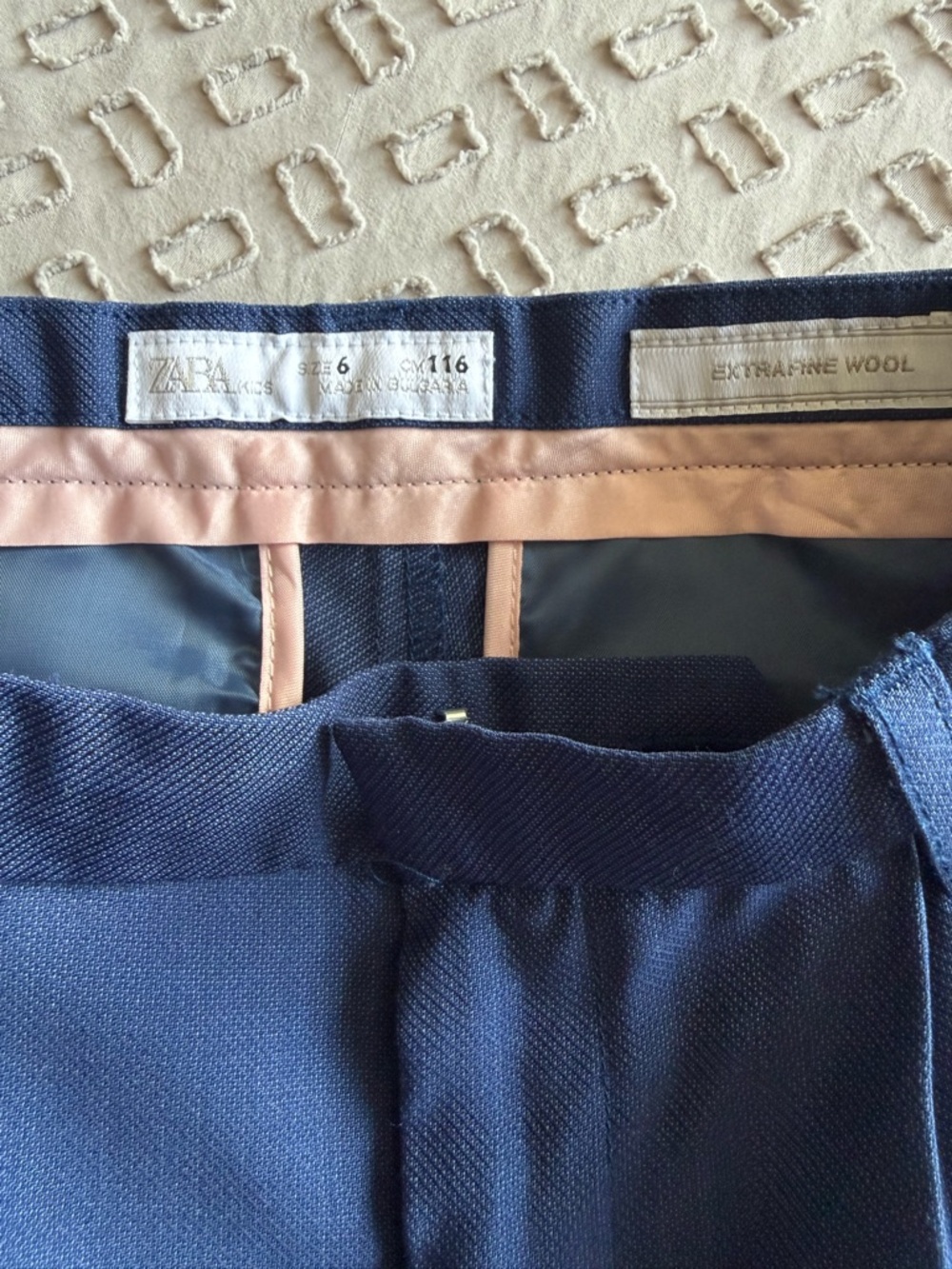 Boys Blue Dress Pants - Classic Tailored Fit - Picture 4 of 4